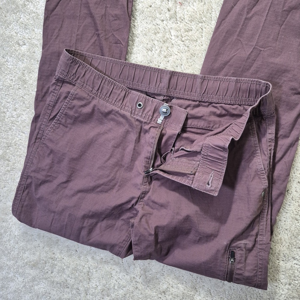 Vuori Ripstop Climber Pants Womens Small Burgundy Hiking Outdoor VW401